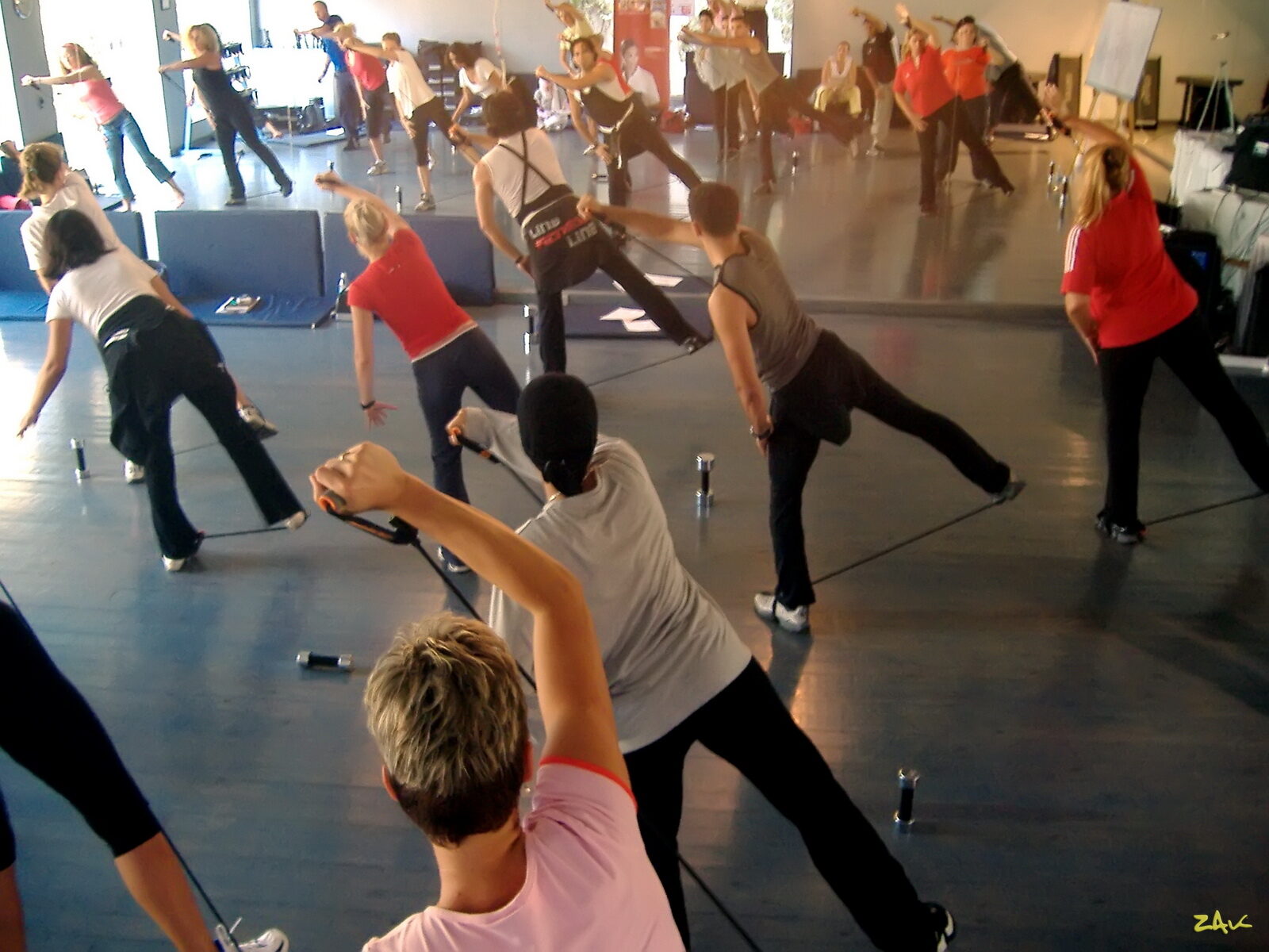 Participants moving together during a SAFE Convention class