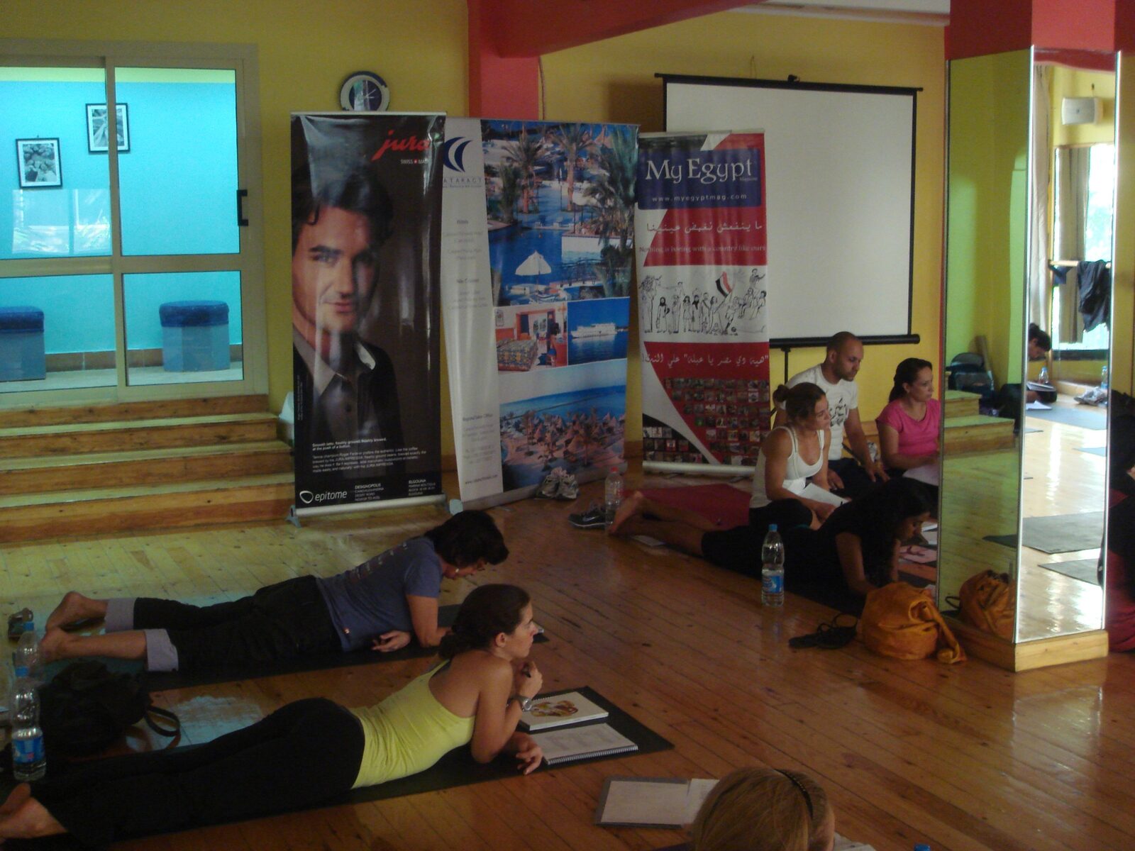 Students attending a YogaFit course at ZEN Conference